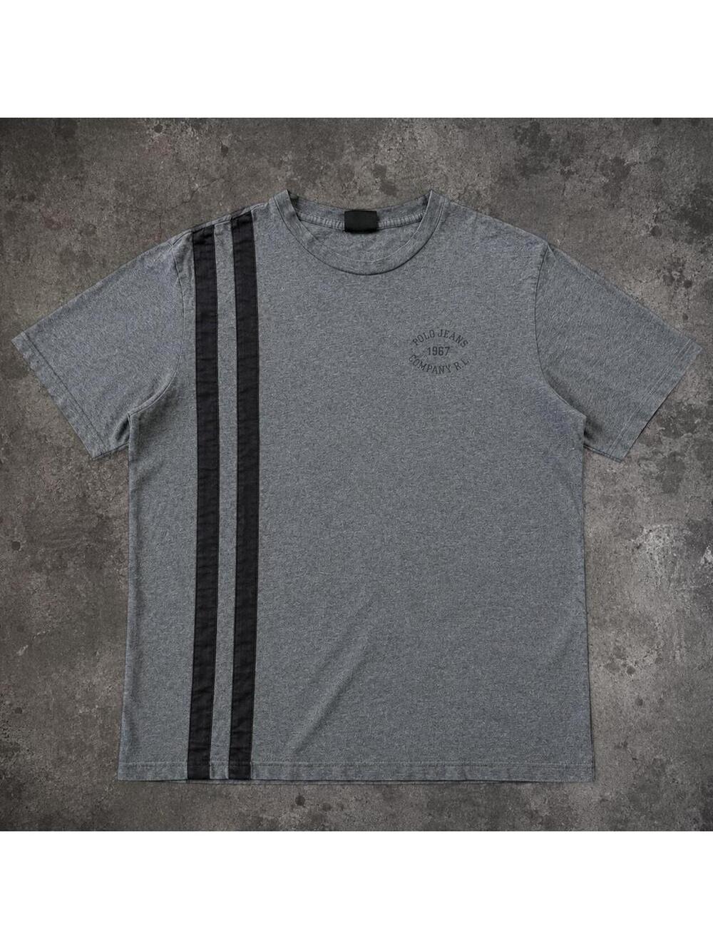 Fire vintage Polo Ralph Lauren gray cotton t-shirt